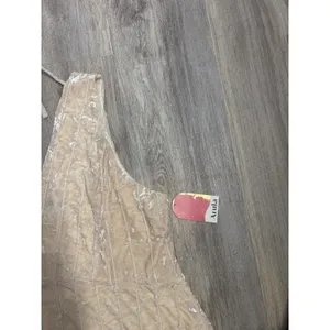 Arula Ivory Crushed Velvet V-Neck Lace Up Back Mini Dress Plus Size 3X NEW thumbnail 4