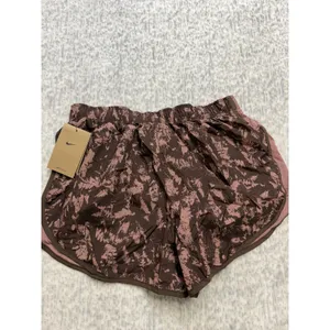 Nike Womens Dri-FIT Running Shorts‎ Brown Mauve Abstract FZ3482-208 XS NWT.. thumbnail 4