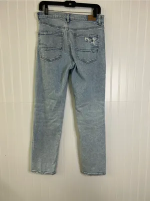 American Eagle Super High-Rise Ankle Straight Distressed Jeans Size 6 thumbnail 4