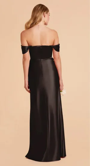 Birdy Grey Satin Black Mia Convertible Dress thumbnail 3