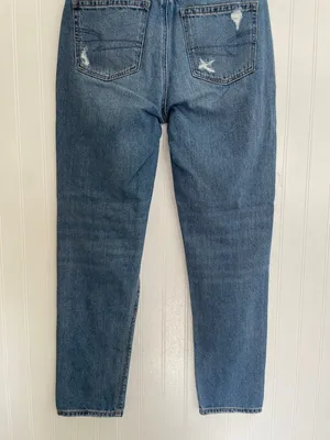 AMERICAN EAGLE AE Ripped Mom Jean Distressed High Rise Size 4 thumbnail 7