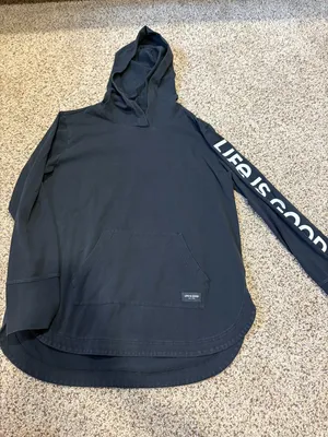 Life is Good           Crusher Flex Black Pullover Hoodie thumbnail 1