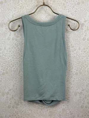 Wilfred Free by Aritzia Blue Sleeveless Twist Front Tank Top - Size - Small thumbnail 2