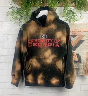 Jansport Georgia Bulldogs Bleached Hoodie SZ S thumbnail 3