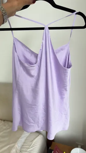 EXPRESS Satin Halter Top thumbnail 4