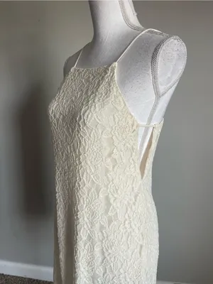 PINS & NEEDLES | Cream Lace Mini Dress Sz M thumbnail 4