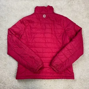 Marmot Full Zip Pink Puffer Jacket Size S thumbnail 3