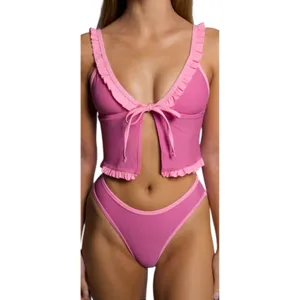 NWT 93 Play Street Lily Tankini - Poppy Pink - Large thumbnail 8