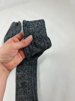 Thick Knitted Grey Long School Socks Gray thumbnail 3