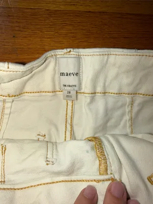 Maeve Anthropologie the Colette White High-Rise Wide Leg Jeans thumbnail 7