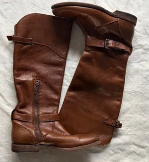 Frye Brown Leather Knee-High Boots thumbnail 1