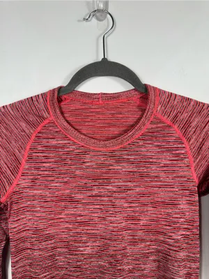 Lululemon Swiftly Tech Long Sleeve Crew Size 4 Red‎ Alert White Dark Sport Red thumbnail 5
