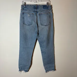 Abercrombie & Fitch High Rise Mom Jeans‎ Distressed Light Wash Size 30 / 10R thumbnail 6