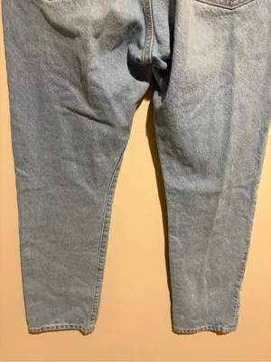 Levi’s 501 Anniversary Straight Leg Light Wash Floral Patchwork Denim Jeans 27 thumbnail 13