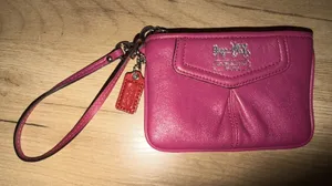 COACH 46621 Madison Leather Pink Small Wristlet M thumbnail 1