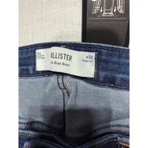 Hollister Mid-Rise Bootcut Jeans W32 Regular Blue Denim 14R 355D3408 thumbnail 3