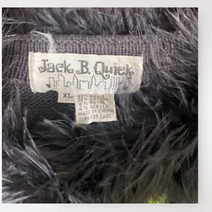 Jack‎ B. Quick Vintage 90’s Beaded Feathered Cardigan Sweater Size XL thumbnail 2