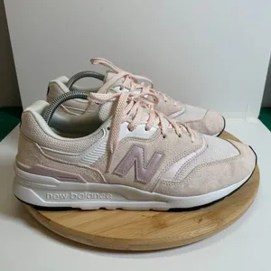 New Balance Women 10 Washed Pink White 997H Sneakers Mesh CW997HTV Athleisure thumbnail 3