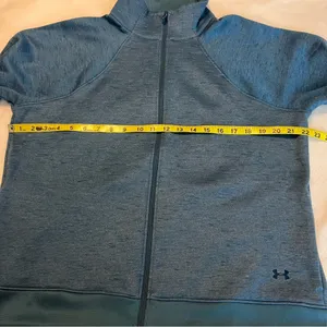 Under Armour Zip Up Sweatshirt Jacket ColdGear Women’s Size XL Loose Blue thumbnail 11