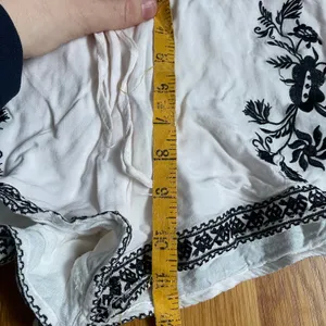 Boho Festival Mini Shorts Beachy 100% Cotton sz Large (read measurements) thumbnail 6