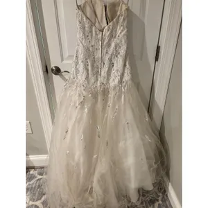 Precious Divas White Silver Sequin Crystal‎ Halter Mermaid Pageant Prom Dress 6 thumbnail 7