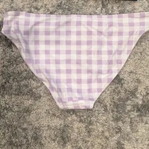 NWT Aerie purple and white gingham bikini bottom size medium women's thumbnail 5