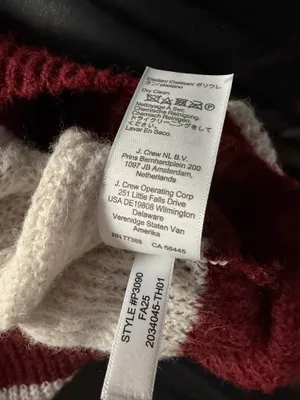 Madewell red and White Striped soft Knit Pullover Sweater thumbnail 5