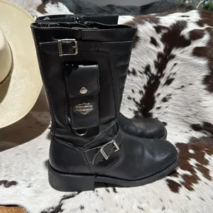 HARLEY-DAVIDSON Booker Motorcycle Riding‎ Boots size 8 A14 thumbnail 7