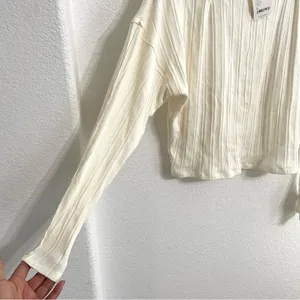 NWT Free People Intimately Womens Top Shirt Beige Good Feels Pullover Size XS thumbnail 6