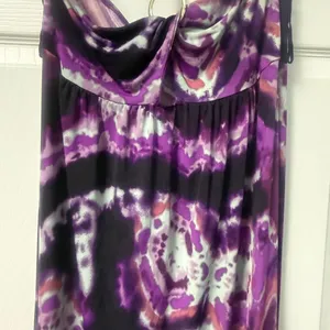Star Vixen Purple and Black Abstract Maxi thumbnail 3