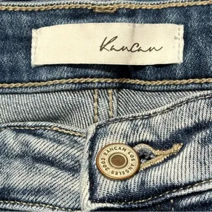 KanCan Women’s Size 15 31 Light Blue Wash High Rise Destroyed Ankle Skinny Jeans thumbnail 7