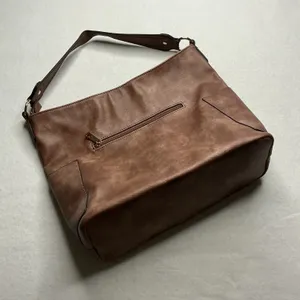 Alyssa Vegan Leather Satchel Shoulder Bag Mauve thumbnail 4