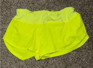 Lululemon Neon Yellow Speed Up Shorts thumbnail 1
