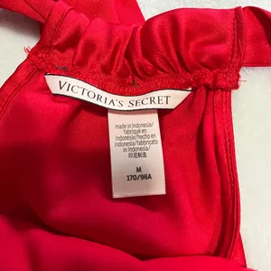 VICTORIA’S SECRET Spicy Red Silky Vintage Sash Tank Top Sexy Sz M EUC thumbnail 3