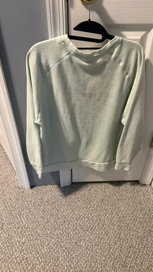 PINK Victoria's Secret Classic y2k Crewneck Sweatshirt in Light Mint XS thumbnail 3