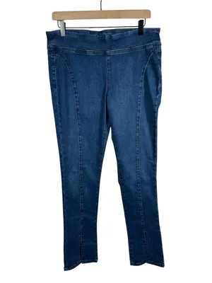 Free People We The Free Double Dutch Pull-On Slit Skinny Jeans Denim Size Medium‎ thumbnail 3