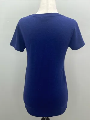 Charlie Hustle Women’s KC Heart Blue Short Sleeve Scoop Neck T-Shirt Small thumbnail 4