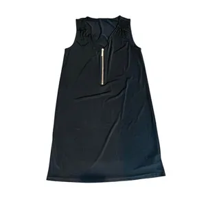 Michael Kors Basics Stretch Jersey LBD Black Sleeveless Dress‎ SMALL Classic thumbnail 2