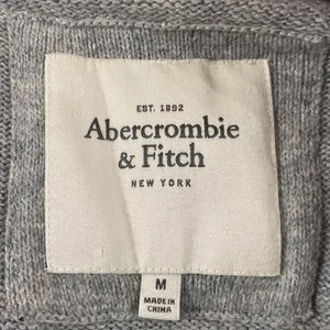 Abercrombie & Fitch embellished sequined high low wool blend grey sweater vest M thumbnail 8