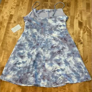 ASTR THE LABEL Purple Marble Spaghetti Strap Mini‎ Dress Large Scoop Neck NWT thumbnail 4