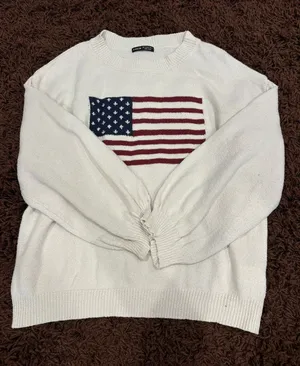 Shein American Flag Crewneck thumbnail 1
