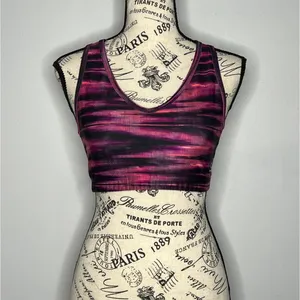 BCG (M) Pink Gradient Racerback Sports Bra Tru‑Wick Fabric Removable Pad Area thumbnail 9