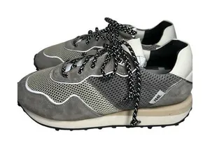 P448 Women’s Size 42 11 Reflective Gray White Black Mesh Suede Cancun Sneakers thumbnail 1