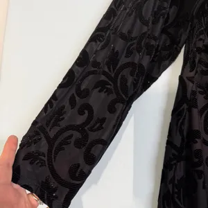 Adrianna Papell Size-22W Black Dress Glitter Velvet Faux‎ Wrap Cocktail thumbnail 10