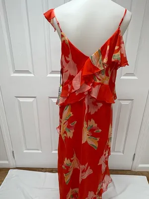 Future Collective‎ Ruffle Ankle Length Dress - Size L - NEW With Tag in Bag. thumbnail 4
