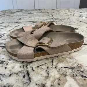 Birkenstock Siena Big Buckle Sandals‎ Washed Metallic Rose Gold thumbnail 5