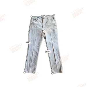 Talbots Womens‎ 16 High-Waist Straight-Leg Corduroy Pants Gray Stretch Cotton thumbnail 8