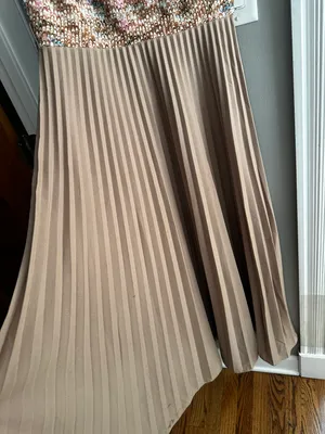 Miss Rubette Vintage halter maxi dress sleeveless mermaid like design pleated 12 thumbnail 4
