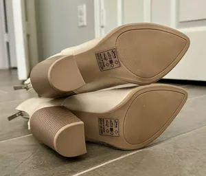 NWT - Vici Heeled Ankle Booties - Bone Color - Size 7 thumbnail 4