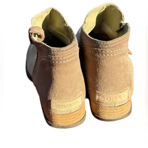 Sorel Major Low Women’s Ankle Boot‎ Tan / Flax Canvas & Suede Combo Sz 7 Hiking thumbnail 5